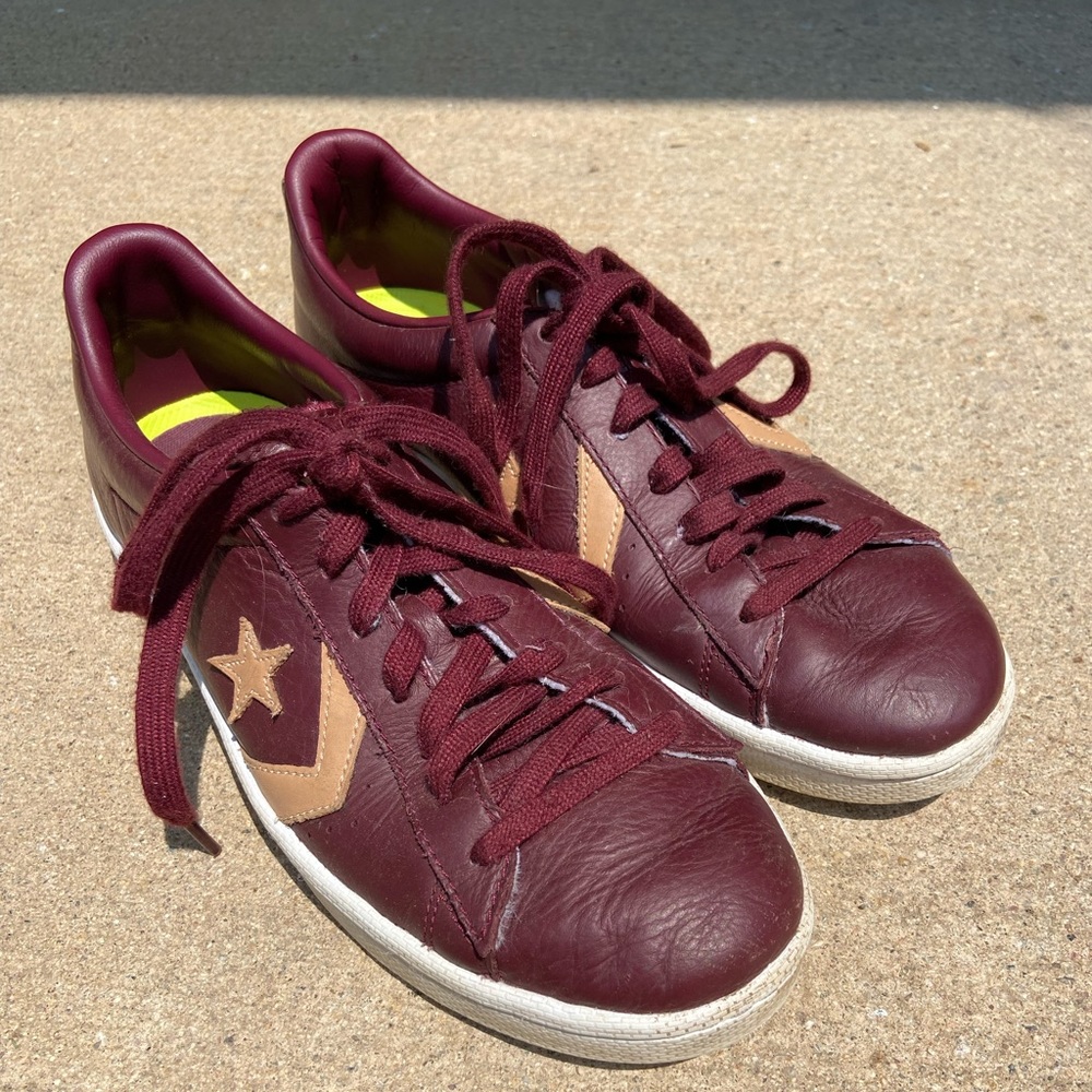 PRO LEATHER '76 LUX LEATHER LOW TOP DEEP BORDEAUX